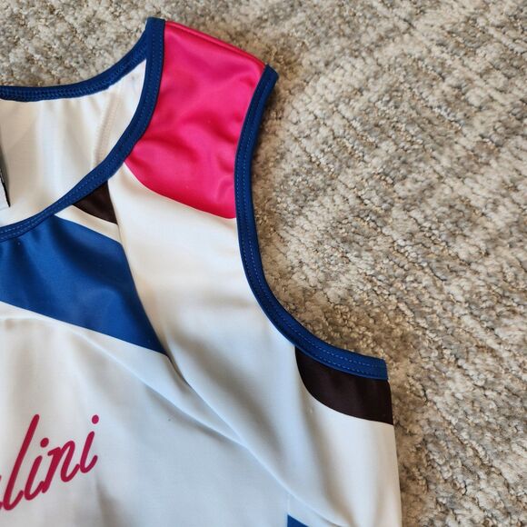 Women's Nalini Floral Sleeveless Cycling Jersey - Pink and Blue - Picture 6 of 12